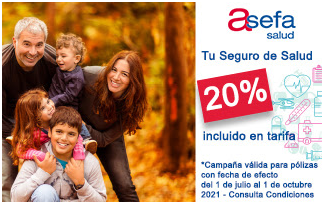 Oferta Asefa Salud 20% de descuento para siempre