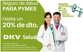 Promocin DKV Salud para Pymes, hasta un 20% de descuento.