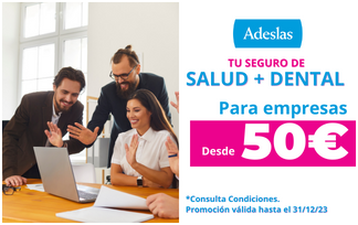 Promoción Seguro de salud Adeslas empresas y negocios desde 50 EUR