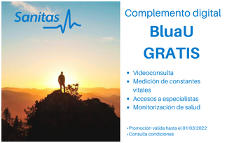 Ampliación Oferta gratis videconsulta Sanitas digital BluaU